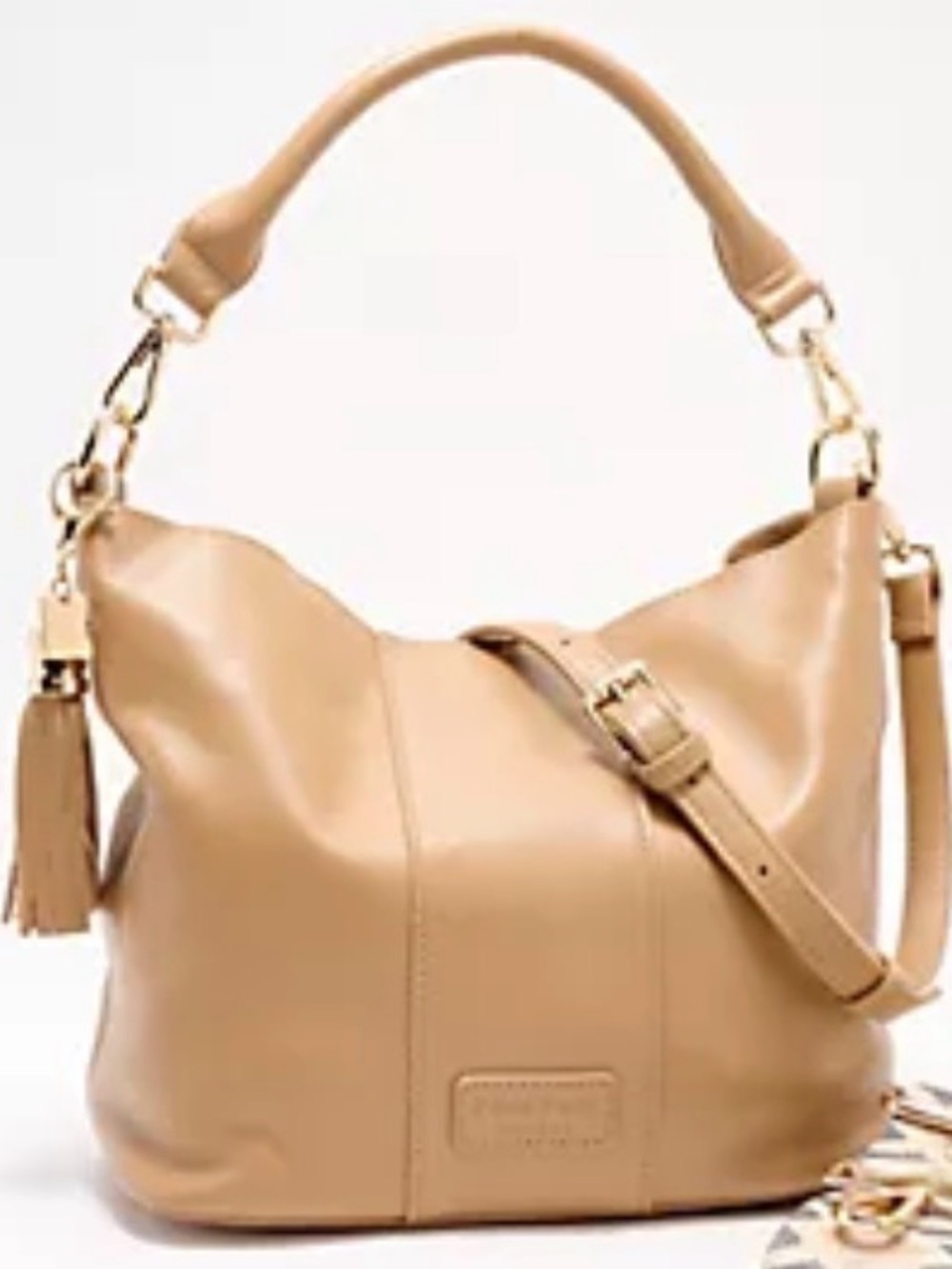 EUC Pom Pom London Lambeth Crossbody Purse in Latte with 4 Coordinating Straps 👜